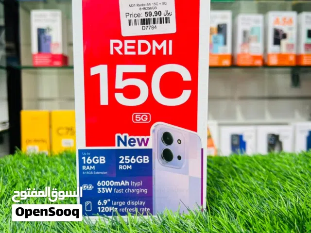 Xiaomi REDMI 15C 5G 256GB 8GB RAM Midnight Black Dual Sim Smartphone