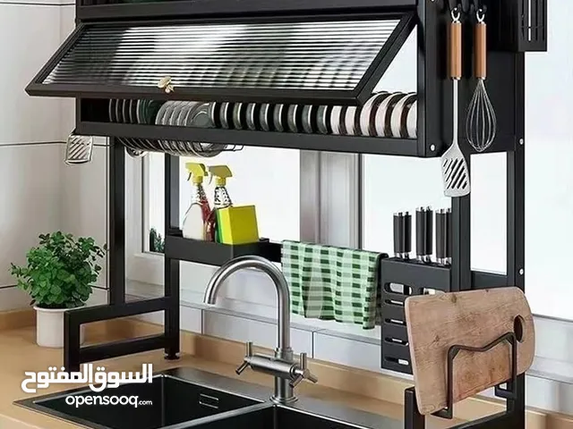 رف للصحون من المعدن عالي الجوده مقاوم للصدأ والتاكل