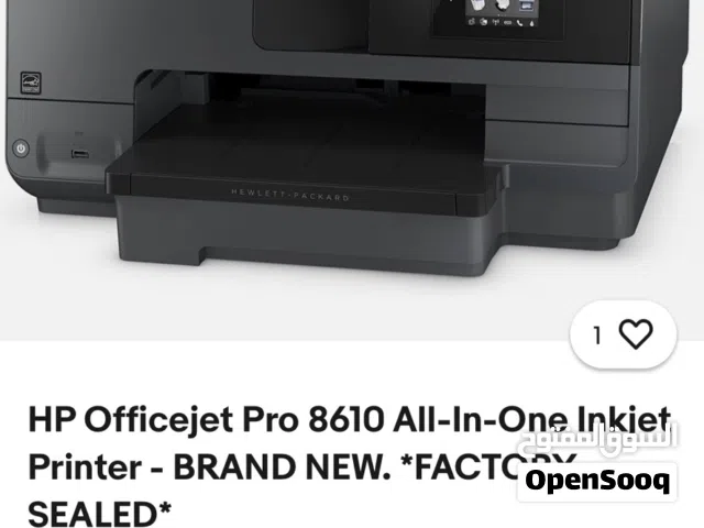 HP Office Jet Printer 8610 + Ink Black 950 & 3 Colour Ink 951