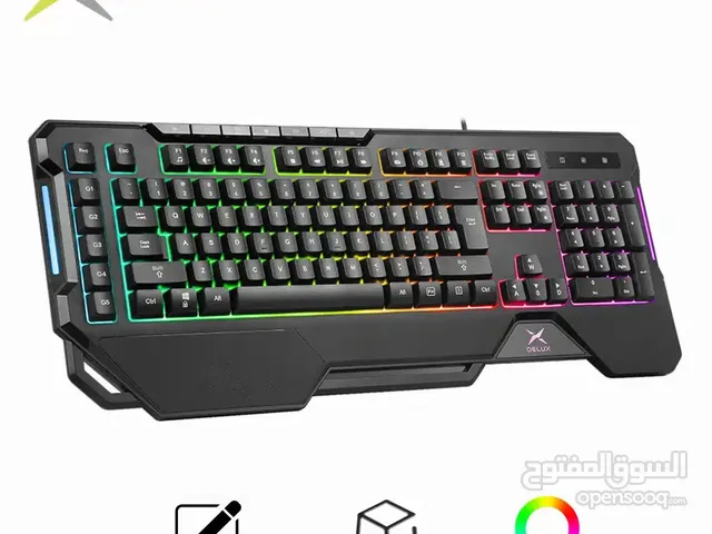 كيبورد جيمينج باضواء RGB متحركة ديلوكس K9600