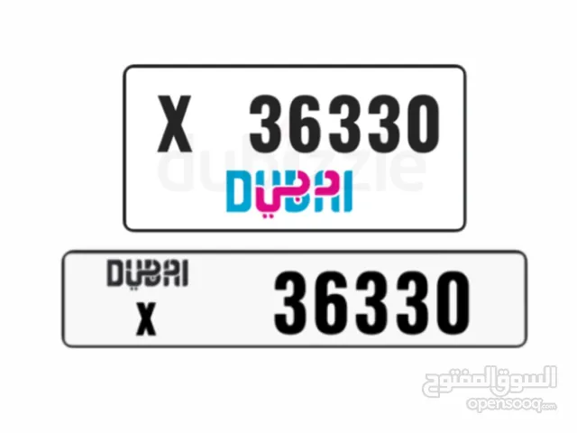 VIP DUBAI PLATE X 333 X 3633-0