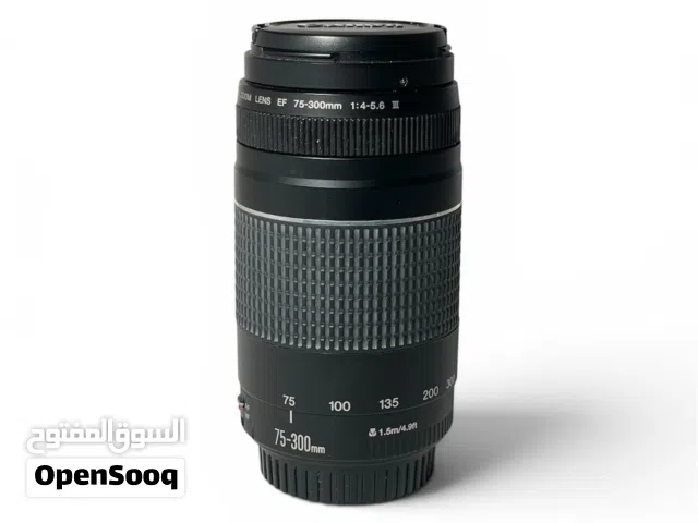 عدسة كانون زوم Canon EF 75-300mm f/4-5.6 III بحالة ممتازة