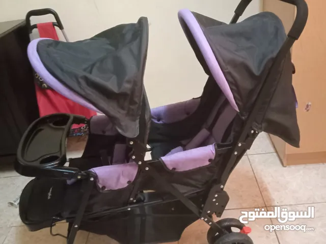 babies double set stroller