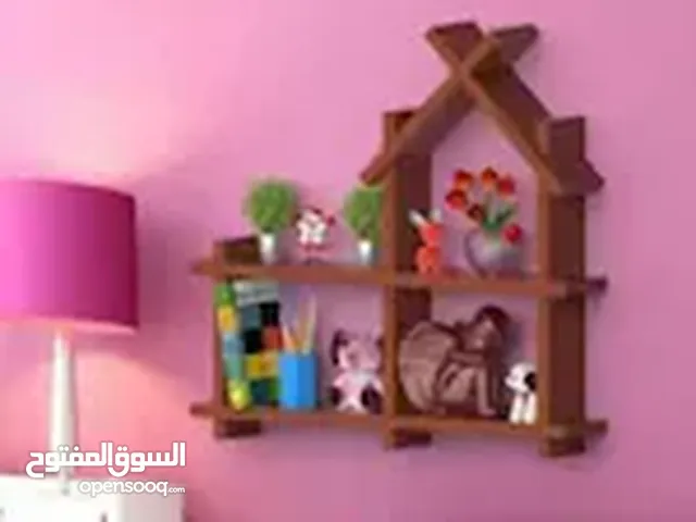 Handmade Wooden Wall Shelf – House Shape Design / رف خشبي يدوي بشكل بيت