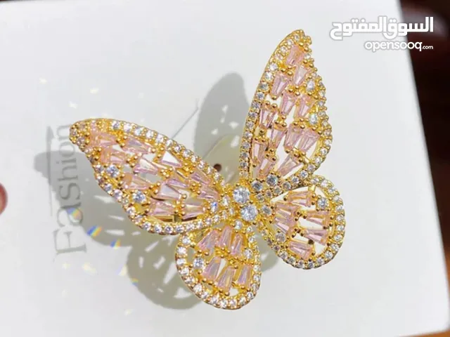 خواتم فراشه الزركون الريديوم الناعمه