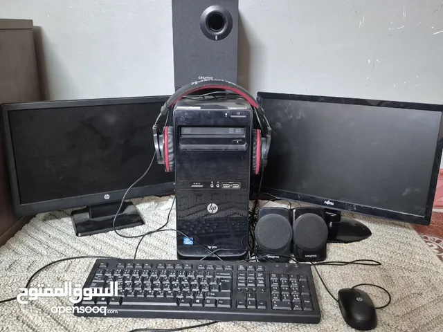 للبيع الجاهز كمبيوتر كامل بثلاث سماعات وثنين كمبيوتر قابل للتفاوض