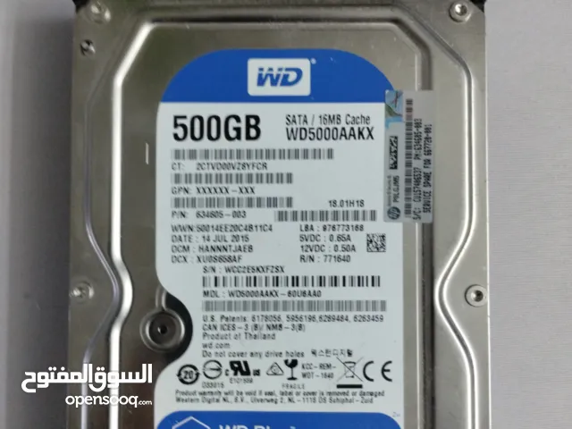 متوفر هارد دسك hddعدد 2 250gb 500gb بسعر 55واصل
