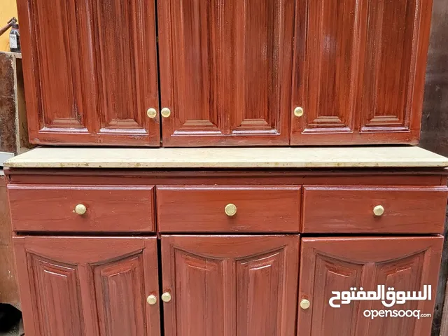 مطبخ 120سم عمولة العمولة خشب كونتر درف زان  وقواشيط زان  بحالة الجديد