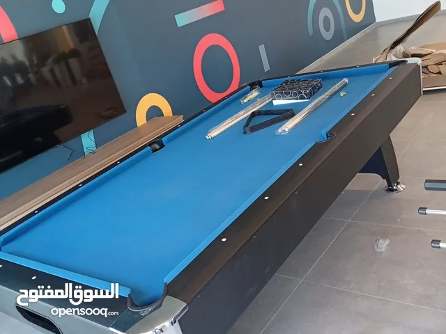 طاولة بلياردو خشب مقاس كبير مستطيل الشكل 8 قدم