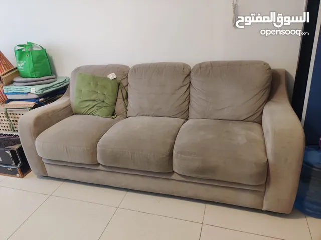 grey three seater and two seater sofa , well maintained