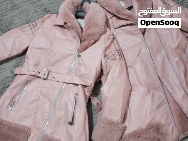 جاكيت مبطن بالكامل فرو جديد لعمر 16 و14