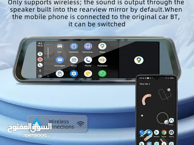 داش كام dash cam   بتسجل أمامي وخلفي Android فيها بلوتوث  واندرويد عالية الوضوح