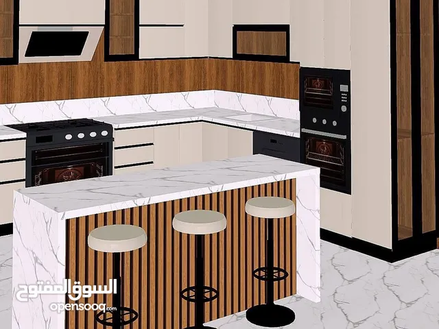 تصميم ثلاثي الابعاد للمطابخ