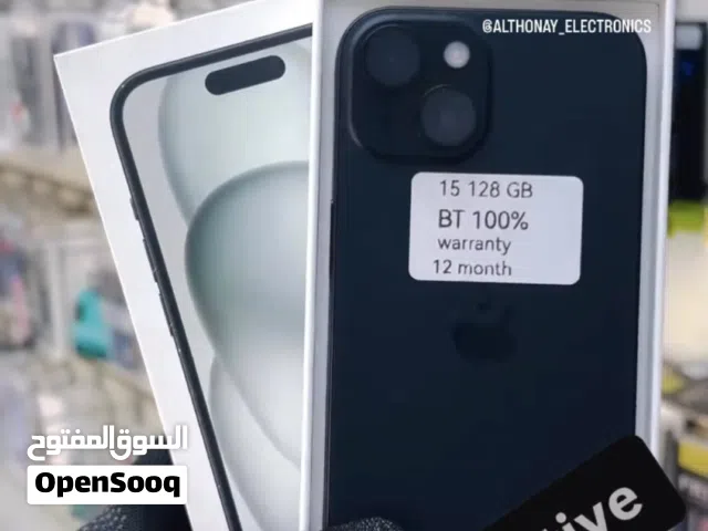 اغتنم الفرصة ايفون 15 ذاكرة 128 جيجا جديد ما مستخدم ضمان الوكيل سنة