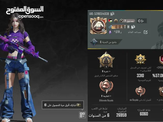 Pubg Accounts and Characters for Sale in Amman