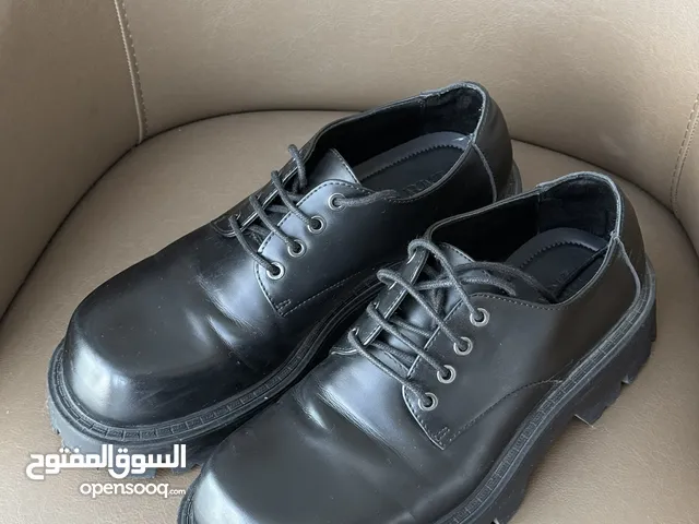 Black Zara Chunky Sole Oxford Shoes
