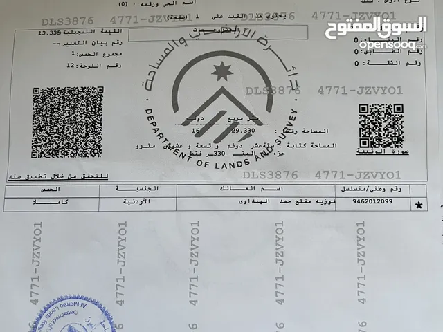 Residential Land for Sale in Mafraq Mansoura