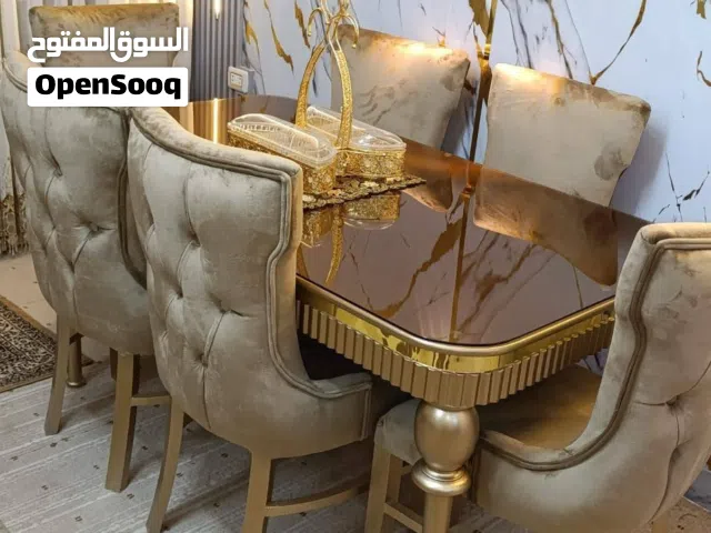 طاولات سفره فخمه مميزه مصنوعه من خشب زان والاتيه كفاله 3 سنوات