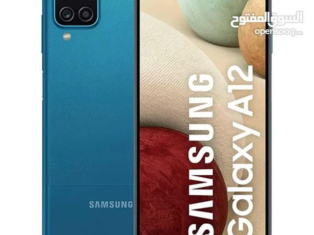 Samsung galaxy a12  جهاز وكالة عالفحص ولا غلطة فيه شعر بسيط جدا بالشاشة مش مأثر لون ازرق