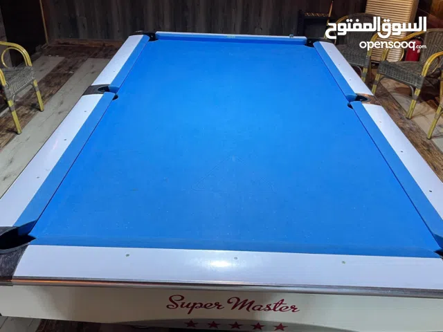 ميز بليارد نضيف سوبر ماستر مستعمل للبيع