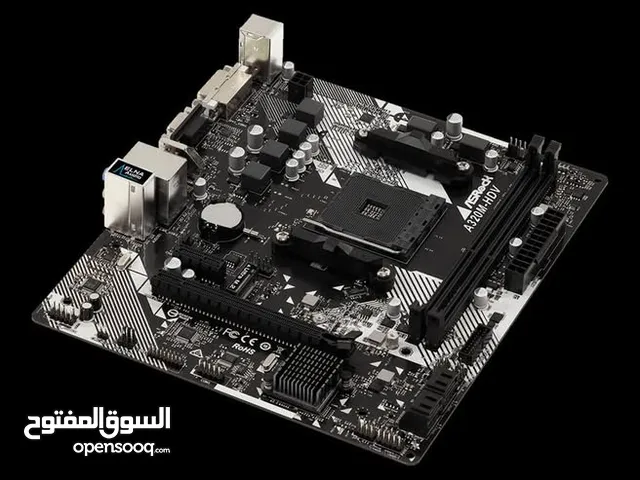 Asrock A320m motherboard  مع المبرد  asrock a320m hdv r4.0 مذربورد