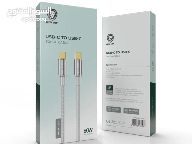 USB-C TO USB-C TOUGH CABLE GNTPTGH60CTCWH  كابل USB-C إلى USB-C متين GNTPTGH60CTCWH