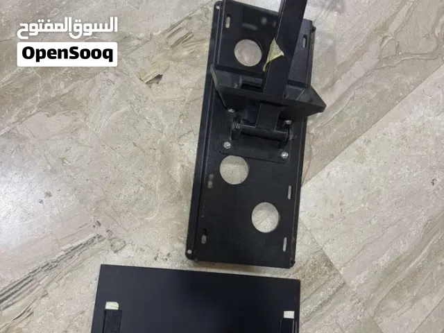 قاعدة تلفاز سوداء متحركة مع ستاند ريسيفر