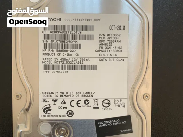 هارد ديسك Hitachi 320GB مستعمل -