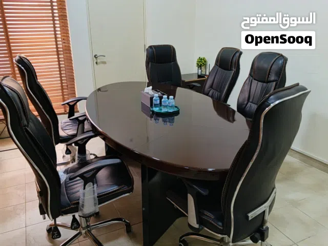 Meeting room table available with 6chairs