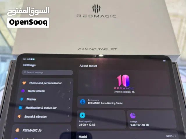 REDMAGIC ASTRA Gaming Tablet 32RAM/1TB ريدماجيك استرا اعلى نسخه 32 رام واحد تيرا تخزين