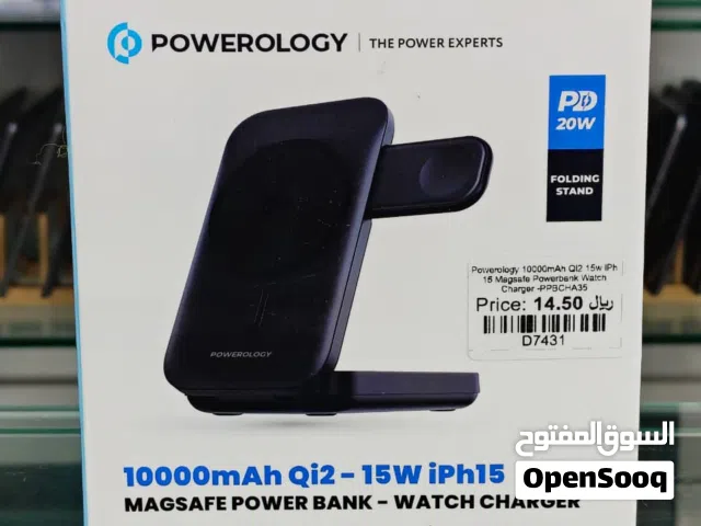 Powerology 10000mAh Qi2 15W MegSafe Power bank in Muscat / Brand New