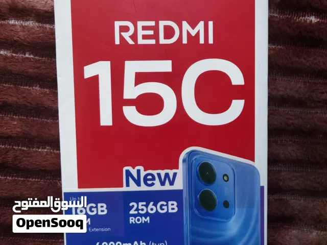 ريدمي 15c جديد مساحة 256 رام 16 ازق للبيع