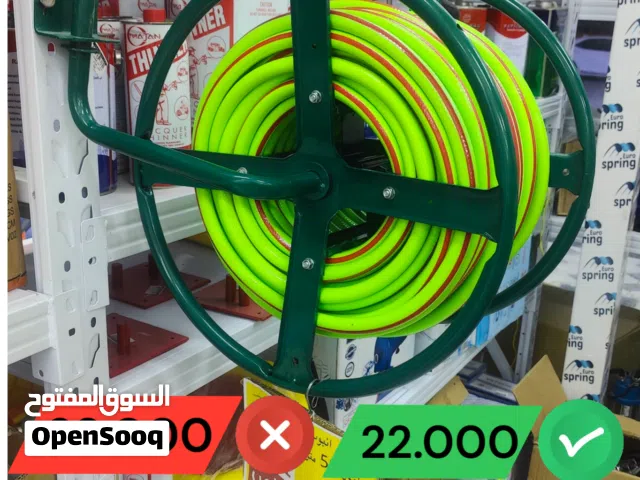 هوز ماءنصف انش مع عجلة التدوير للهوز حديد مع الوصلات للهوز (  عرض ) تخفيض