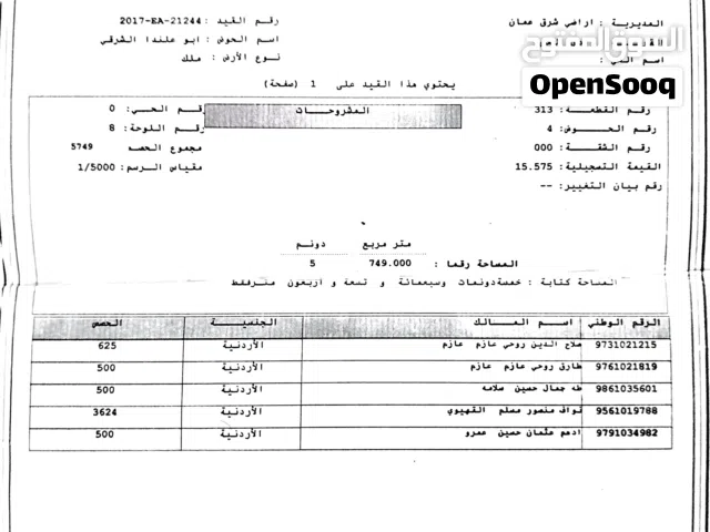أرض مساحة 500 من اراضي وادي العش أبو علندا الشرقية