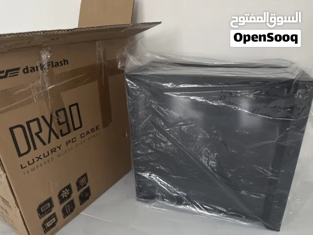 CASE darkFlash DRX90 GLASS BLACK 4 fans