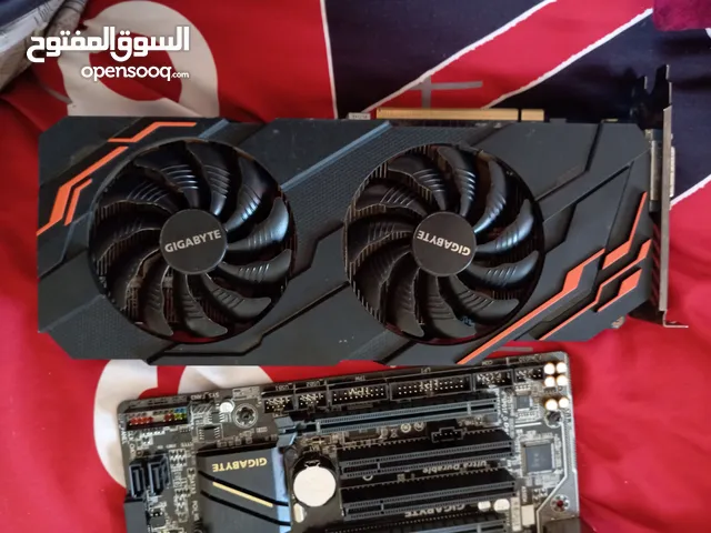 كرت شاشة GTX1070ti مع حبتين رام كلو شغال