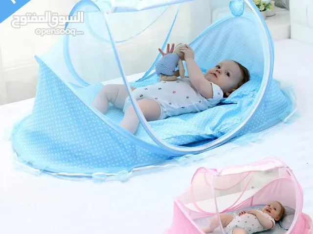 التوصيل مجاني ناموسية للأطفال مع فرشة ومخدة