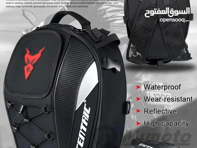 Motorcycle Rear Seat Tail Bag, Dual Use Backpack Waterproof
