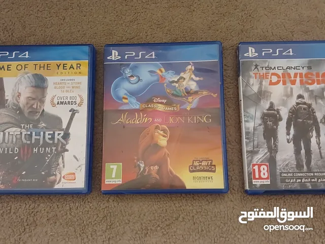 دسكات بلاي ستيشن فور مستعملات انظاف