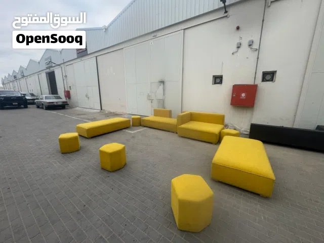 طقم كنب اصفر فندقي