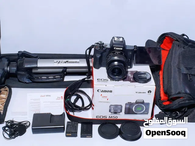كاميرا رائعة للبيع فئة السينماء وبسعر عرطة canon m50 بحالة ممتازة لم تستخدم كثير ولم تستخدم للعمل اس