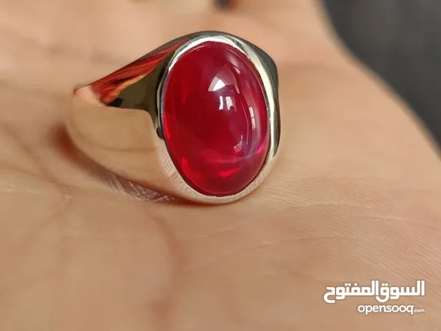 Italian silver ring with yaqoot irani
