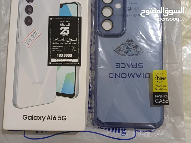 للبيع هاتف ساسمنج A16 5g استعمال يومين كامل أغراضه مع كفر وسركينه مساحة 128 جيجا و4رام