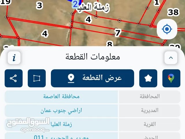 Farm Land for Sale in Amman Zumlat al Ulya