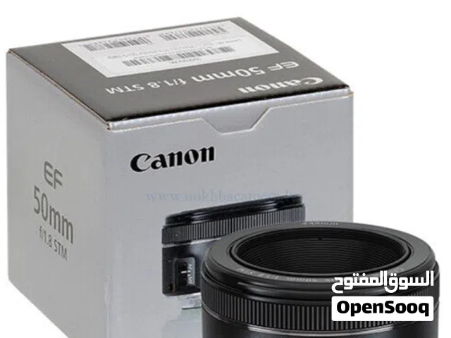 عدسه كانون 50m1. 8 جديده