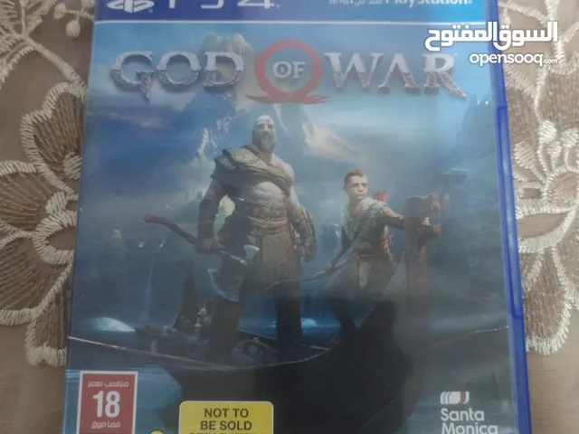شريط لعبة God of war بدون خدش واحد ps4