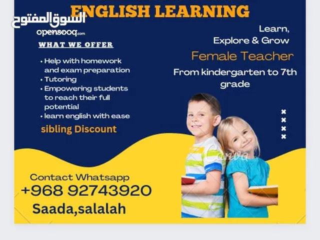 Learn English and Home tuition