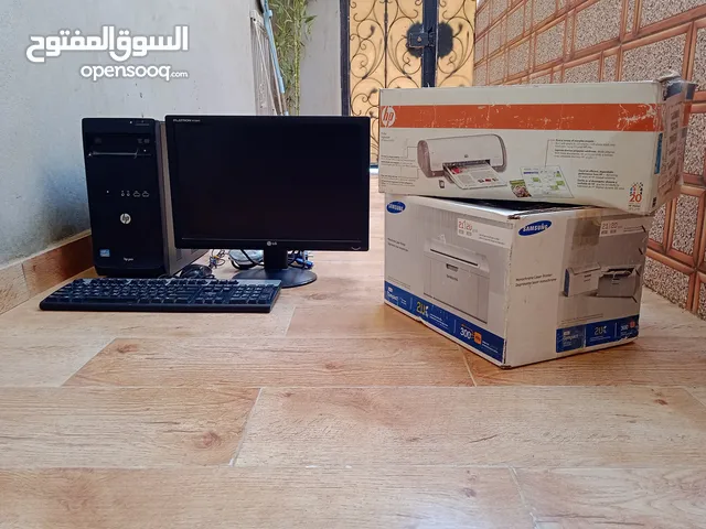 كمبيوتر HP Ci3 نظيف +عدد  2طابعة HPملون جدد+SAMSUNG