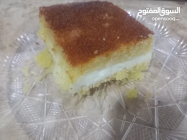 بسبوسه بالقشطه في المعبيله