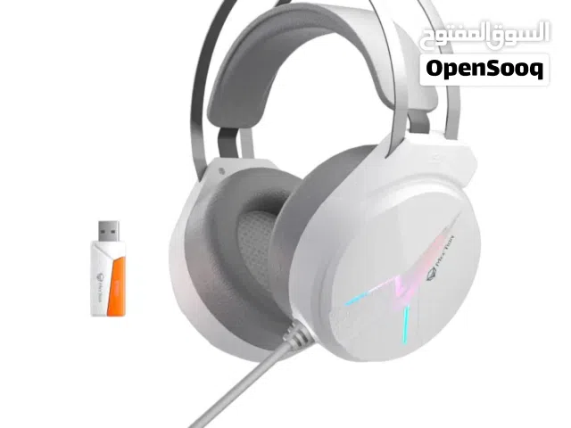 Meetion BTH015 Stereo Triple Mode Wireless Gaming Headset -White سماعة ألعاب لاسلكية- ابيض